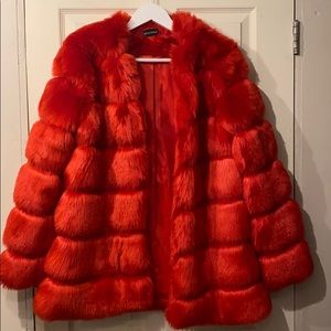 Pretty little thing Red Faux Fur